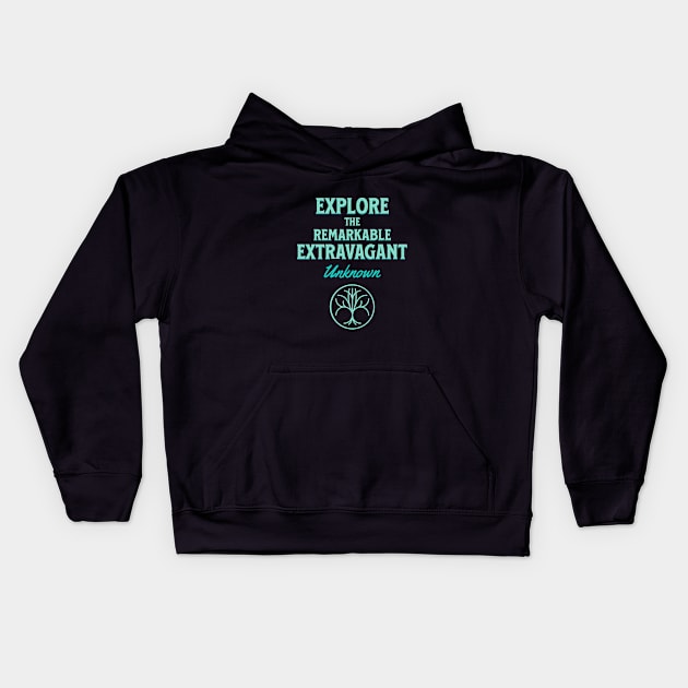 Explore Remarkable Extravagant Unknown Quote Motivational Inspirational Kids Hoodie by Cubebox